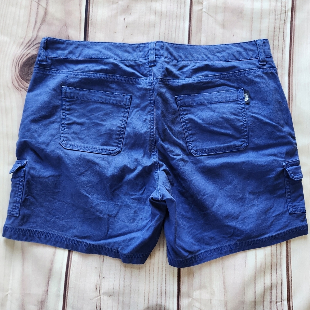 The North Face "Amanda" Cotton Cargo Hiking Shorts Marker Blue | Women's Size 12 - Picture 5 of 9